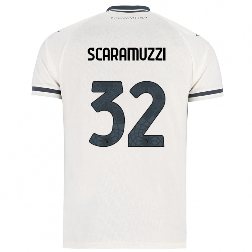 Danxen Mulher Camisola Chiara Scaramuzzi #32 Branco Marinho Alternativa 2025/26 Camisa Brasil