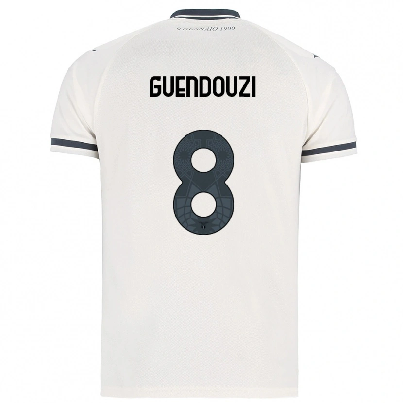 Danxen Mulher Camisola Mattéo Guendouzi #8 Branco Marinho Alternativa 2025/26 Camisa Brasil