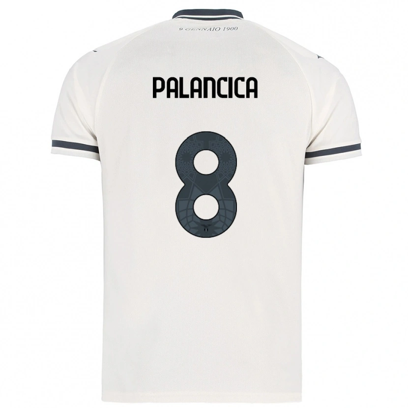 Danxen Mulher Camisola Cristian Palancica #8 Branco Marinho Alternativa 2025/26 Camisa Brasil