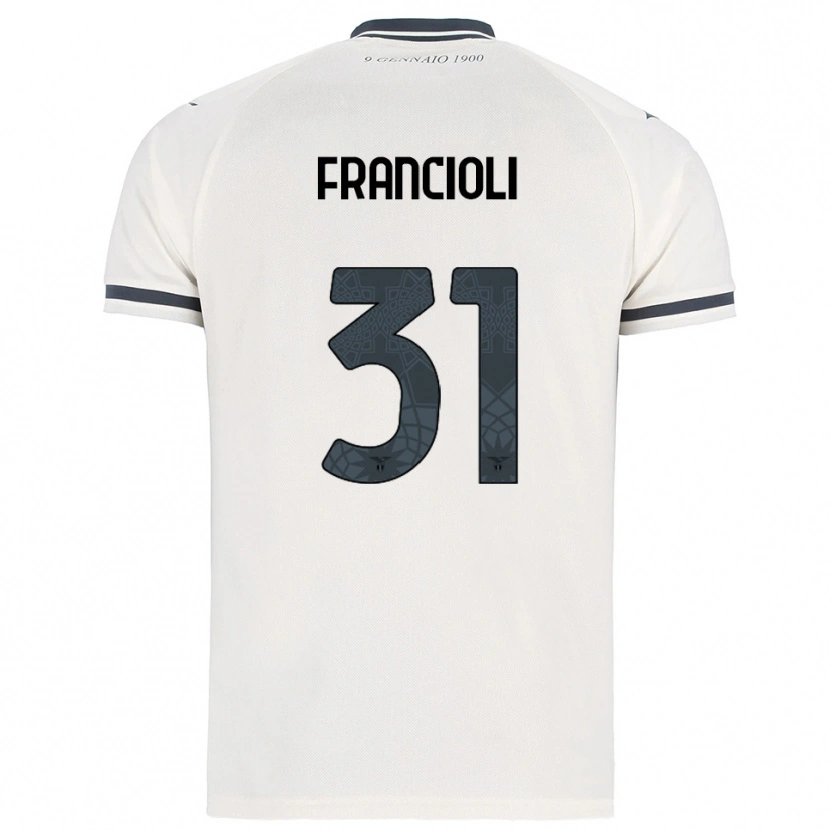 Danxen Mulher Camisola Diego Francioli #31 Branco Marinho Alternativa 2025/26 Camisa Brasil