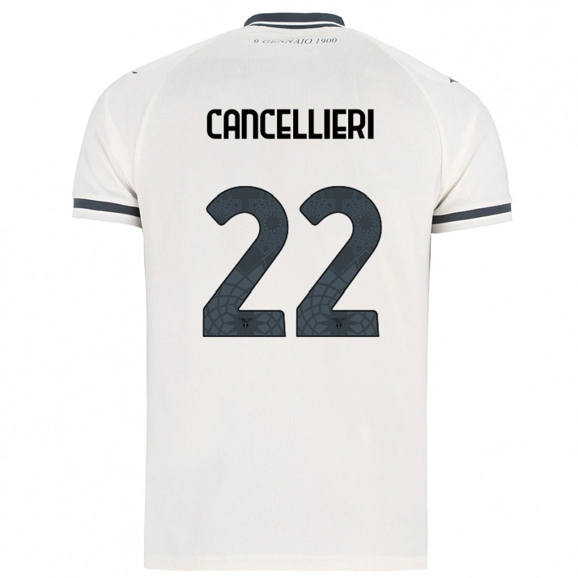 Danxen Mulher Camisola Matteo Cancellieri #22 Branco Marinho Alternativa 2025/26 Camisa Brasil