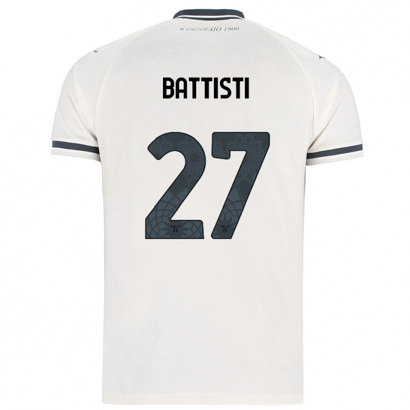 Danxen Mulher Camisola Valerio Battisti #27 Branco Marinho Alternativa 2025/26 Camisa Brasil