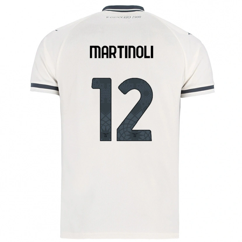Danxen Mulher Camisola Elettra Martinoli #12 Branco Marinho Alternativa 2025/26 Camisa Brasil