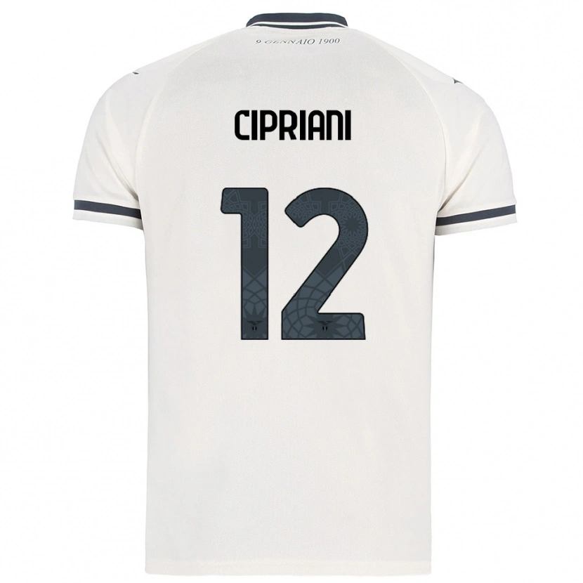Danxen Mulher Camisola Alessio Cipriani #12 Branco Marinho Alternativa 2025/26 Camisa Brasil