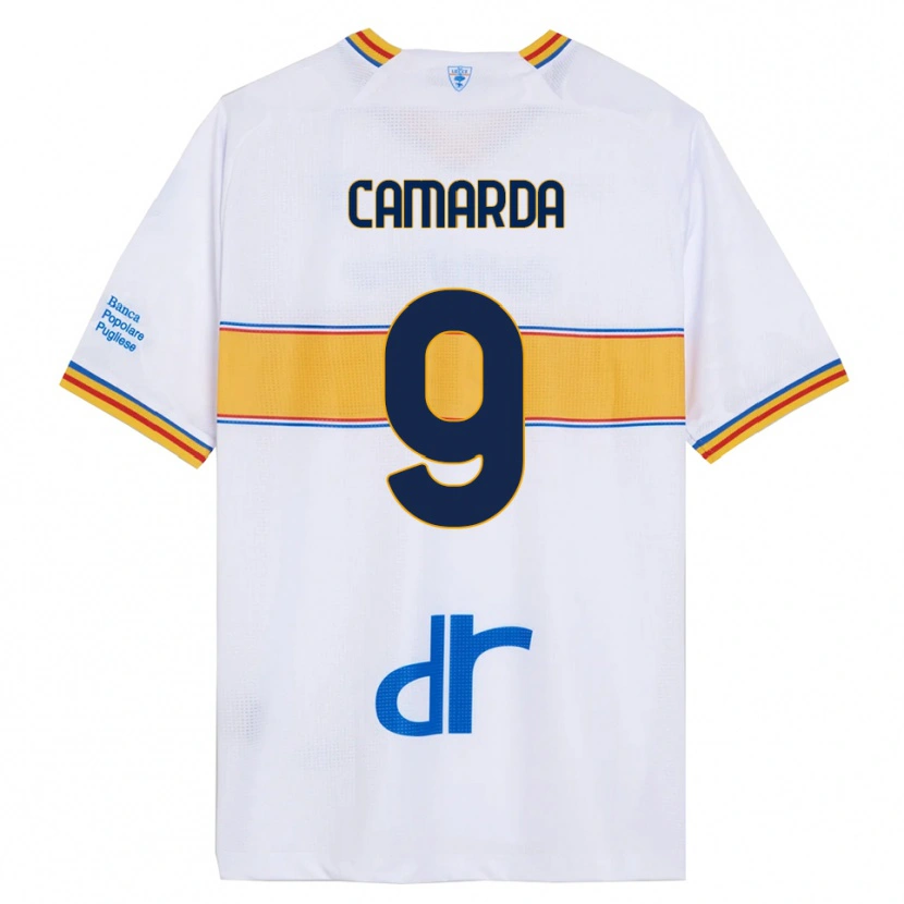 Danxen Mulher Camisola Francesco Camarda #9 Branco Amarelo Alternativa 2025/26 Camisa Brasil