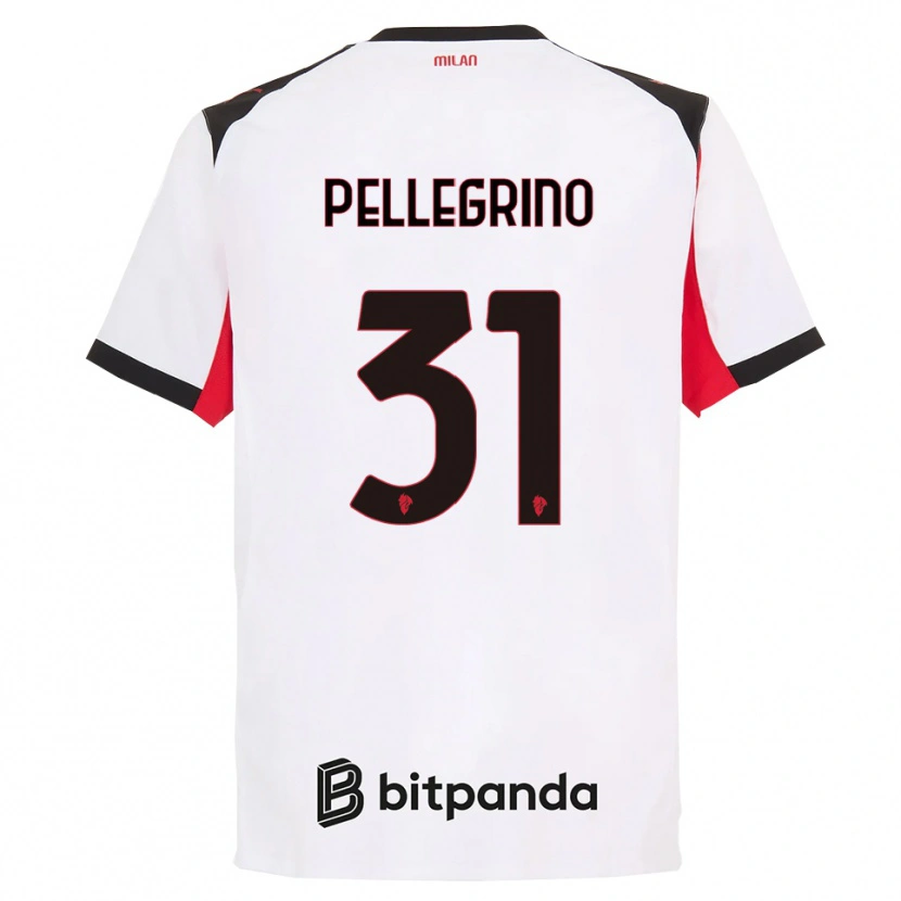 Danxen Mulher Camisola Marco Pellegrino #31 Branco Preto Alternativa 2025/26 Camisa Brasil