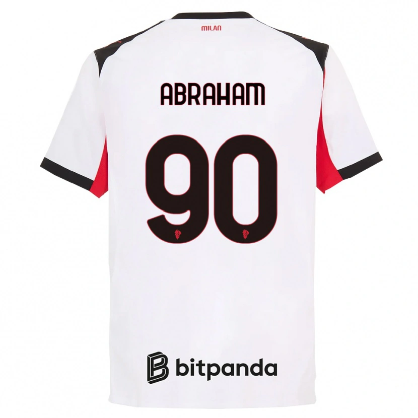 Danxen Mulher Camisola Tammy Abraham #90 Branco Preto Alternativa 2025/26 Camisa Brasil