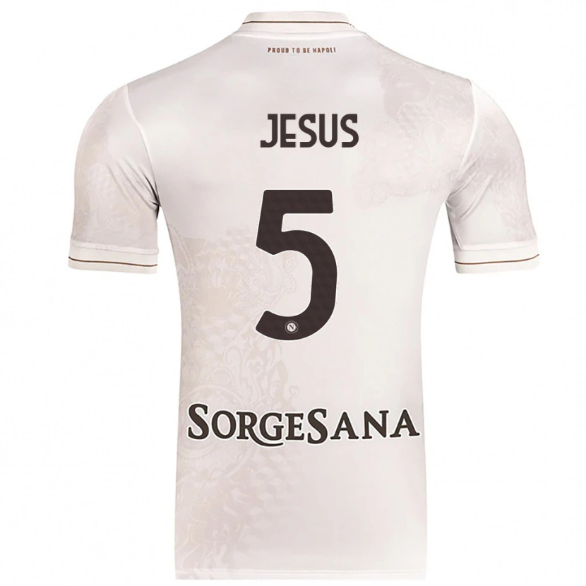 Danxen Mulher Camisola Juan Jesus #5 Champagne Marrom Alternativa 2025/26 Camisa Brasil