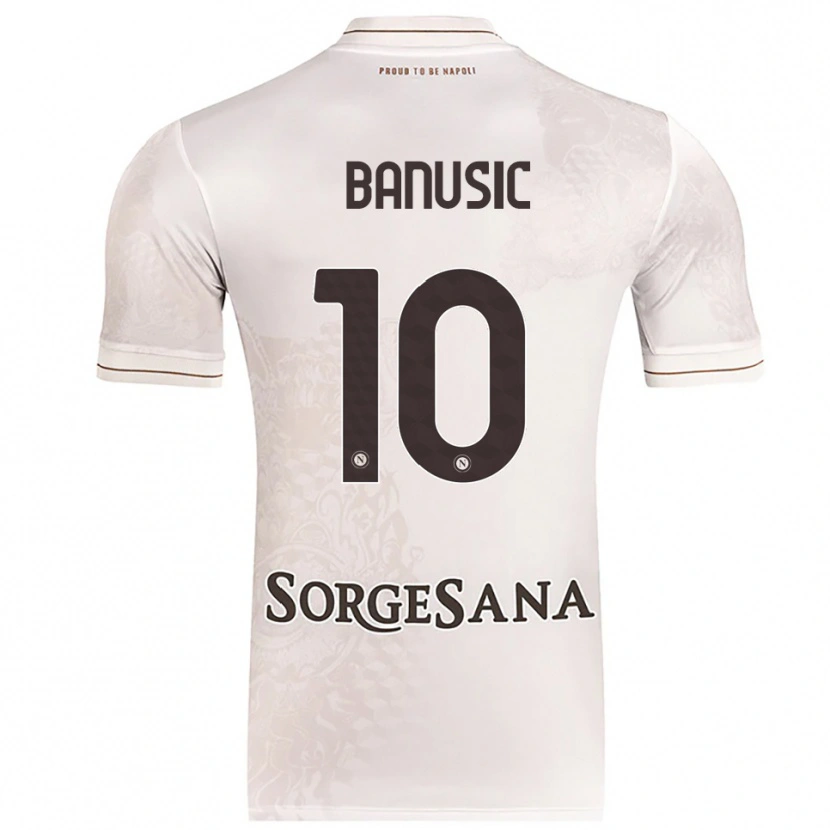 Danxen Mulher Camisola Marija Banušić #10 Champagne Marrom Alternativa 2025/26 Camisa Brasil