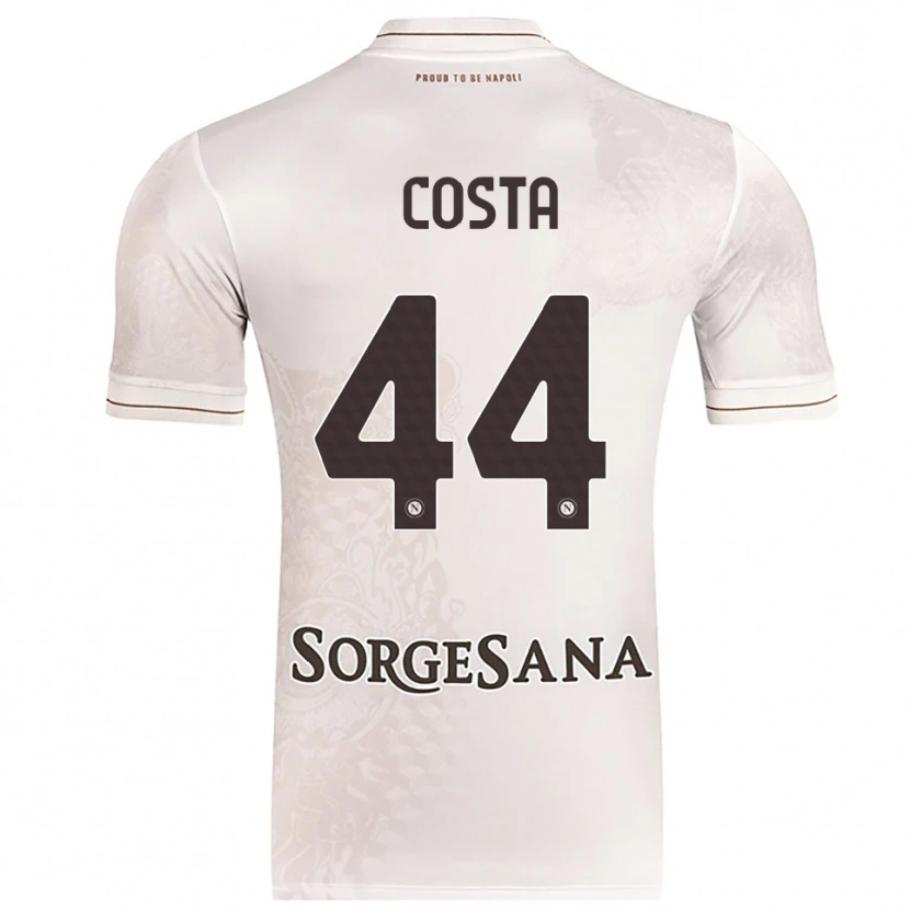 Danxen Mulher Camisola Filippo Costa #44 Champagne Marrom Alternativa 2025/26 Camisa Brasil