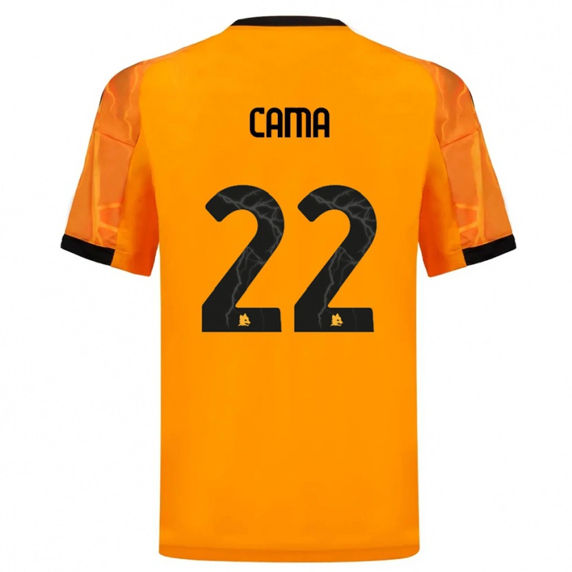 Danxen Mulher Camisola Cristian Cama #22 Laranja Preto Alternativa 2025/26 Camisa Brasil