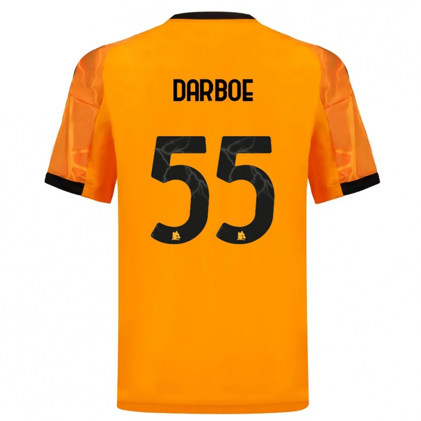 Danxen Mulher Camisola Ebrima Darboe #55 Laranja Preto Alternativa 2025/26 Camisa Brasil