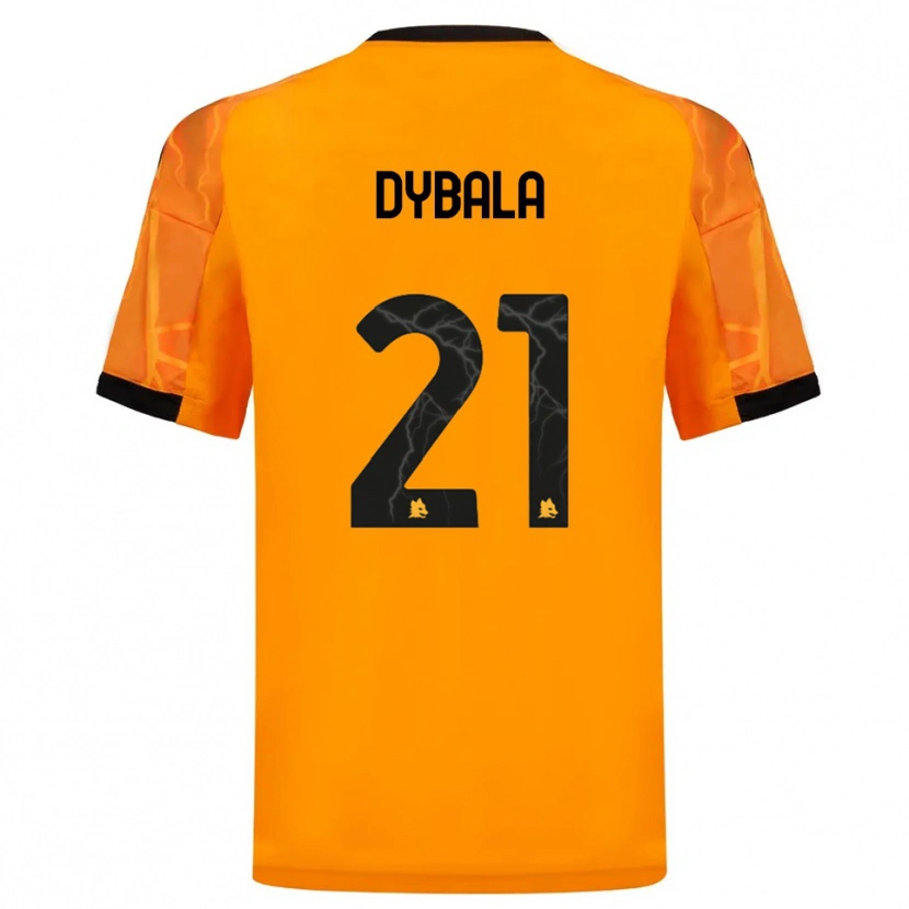 Danxen Mulher Camisola Paulo Dybala #21 Laranja Preto Alternativa 2025/26 Camisa Brasil