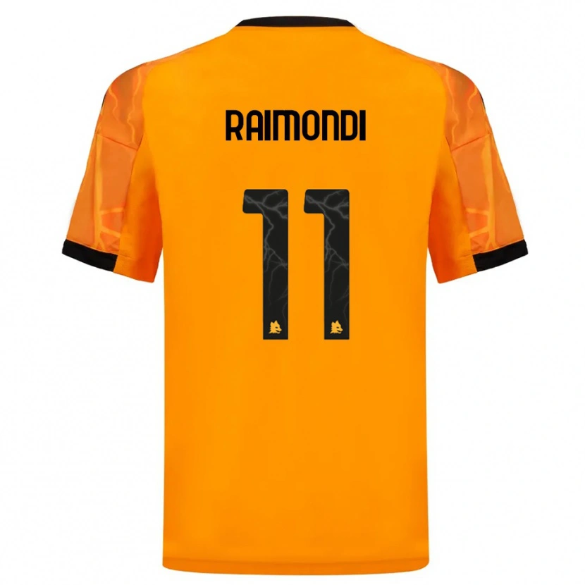 Danxen Mulher Camisola Simone Raimondi #11 Laranja Preto Alternativa 2025/26 Camisa Brasil