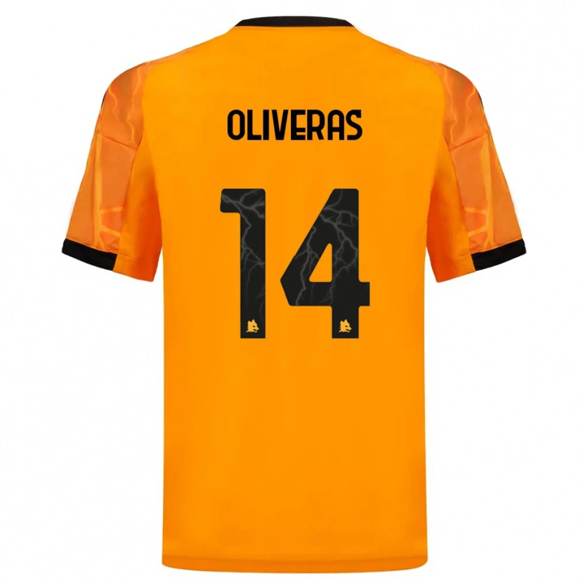 Danxen Mulher Camisola Jan Oliveras #14 Laranja Preto Alternativa 2025/26 Camisa Brasil