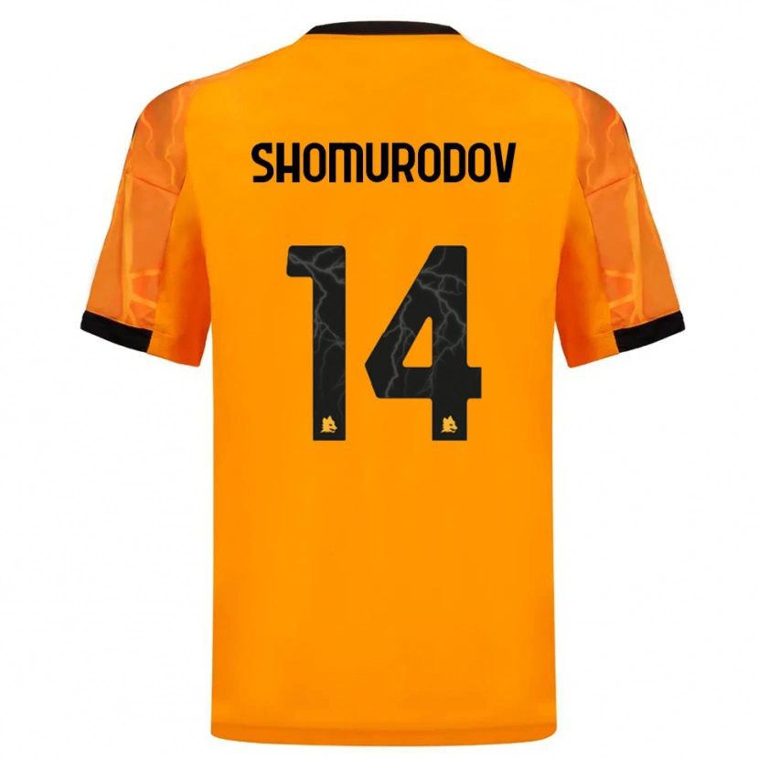 Danxen Mulher Camisola Eldor Shomurodov #14 Laranja Preto Alternativa 2025/26 Camisa Brasil
