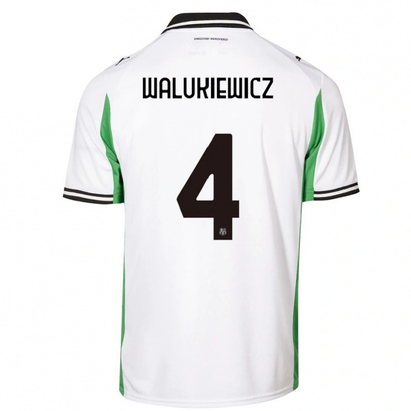 Danxen Mulher Camisola Sebastian Walukiewicz #4 Branco Verde Preto Alternativa 2025/26 Camisa Brasil