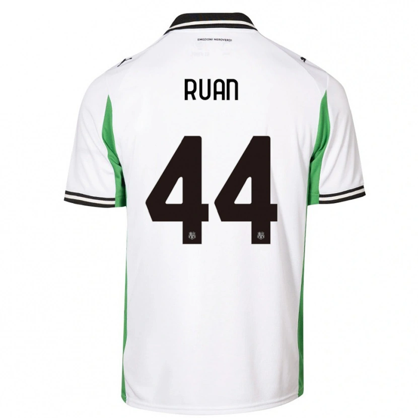 Danxen Mulher Camisola Ruan #44 Branco Verde Preto Alternativa 2025/26 Camisa Brasil