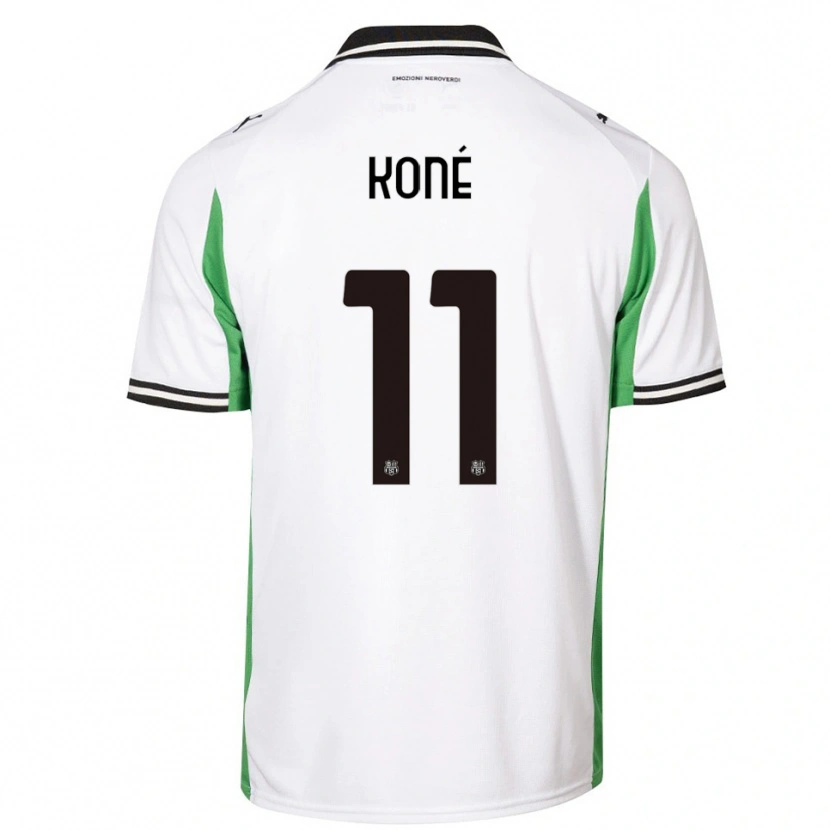 Danxen Mulher Camisola Ismaël Koné #11 Branco Verde Preto Alternativa 2025/26 Camisa Brasil