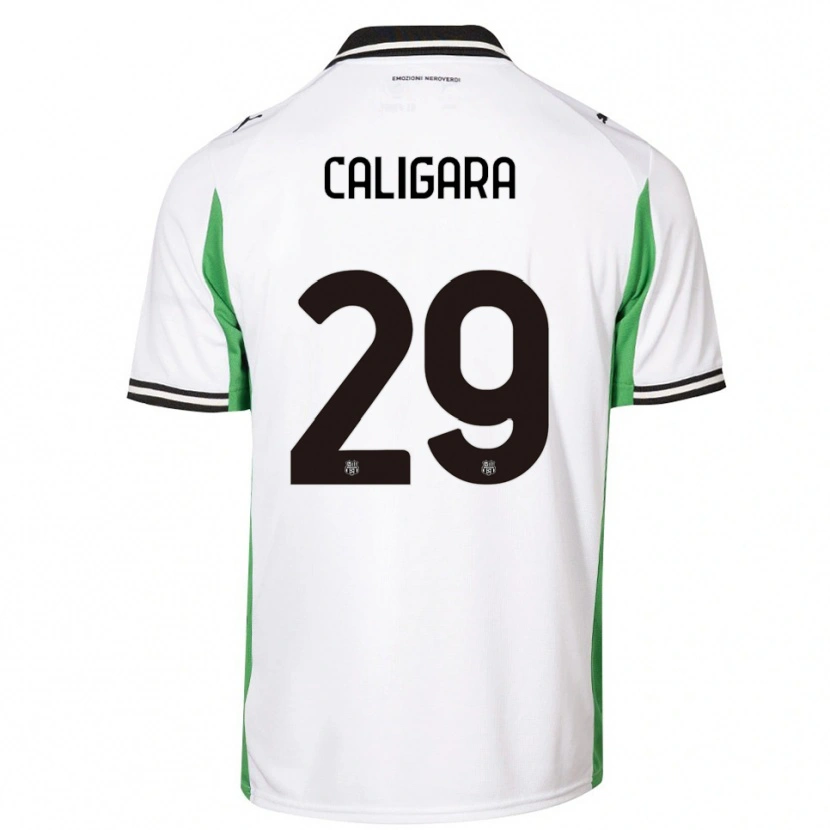 Danxen Mulher Camisola Fabrizio Caligara #29 Branco Verde Preto Alternativa 2025/26 Camisa Brasil