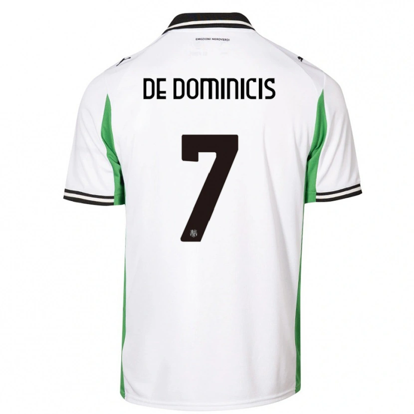 Danxen Mulher Camisola Diego De Dominicis #7 Branco Verde Preto Alternativa 2025/26 Camisa Brasil