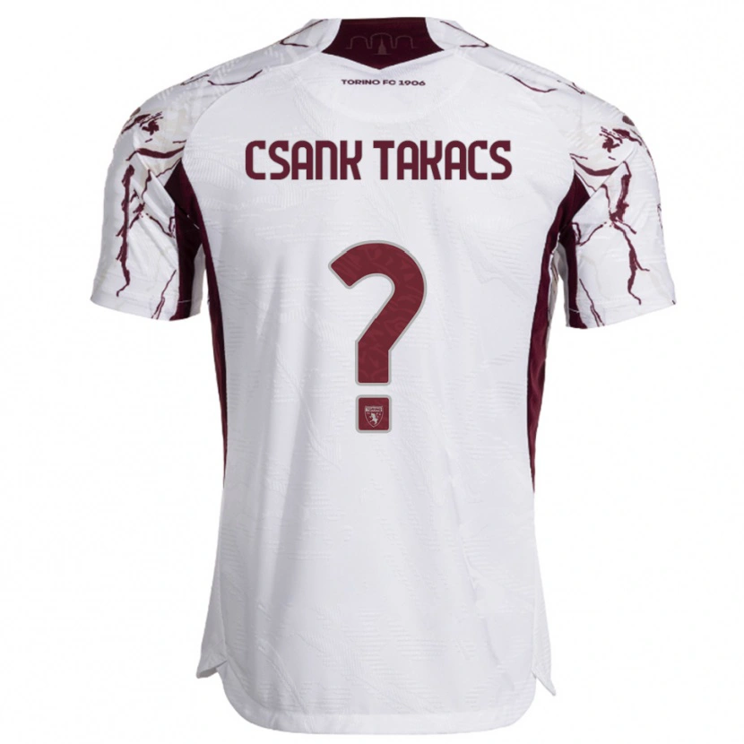 Danxen Mulher Camisola Kristóf Csánk-Takács #0 Branco Borgonha Alternativa 2025/26 Camisa Brasil