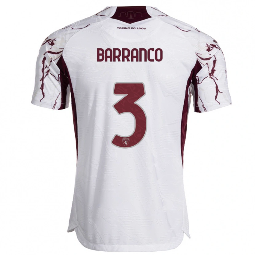 Danxen Mulher Camisola Gioacchino Barranco #3 Branco Borgonha Alternativa 2025/26 Camisa Brasil