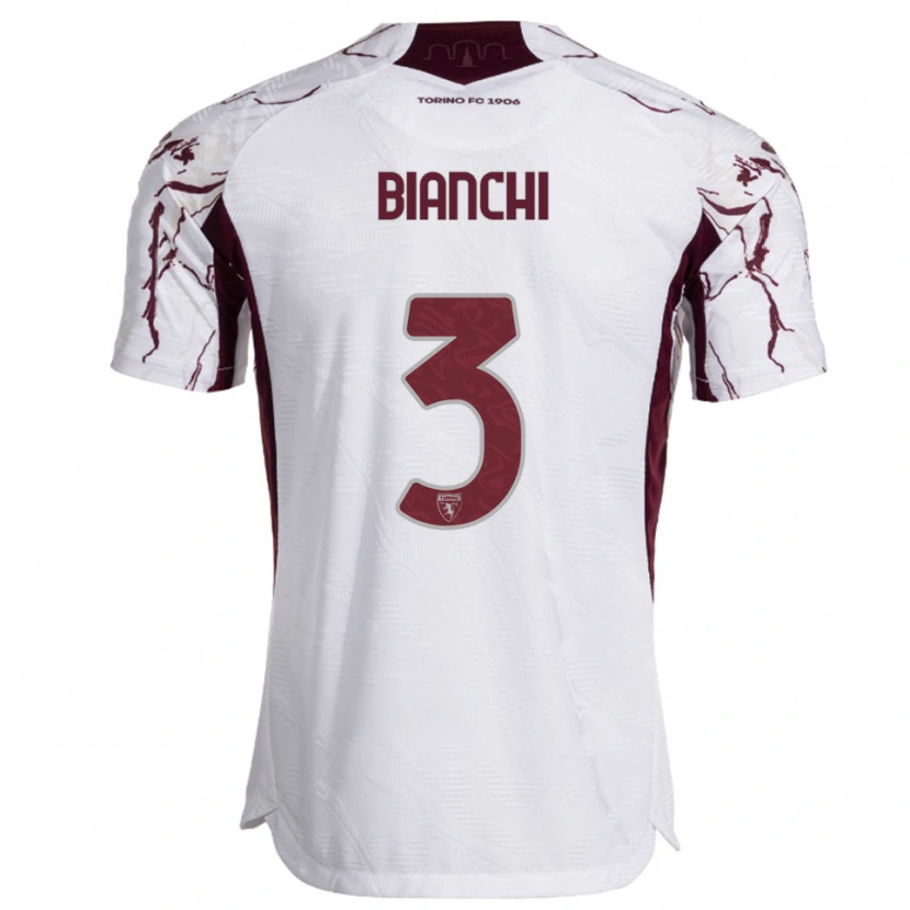 Danxen Mulher Camisola Riccardo Bianchi #3 Branco Borgonha Alternativa 2025/26 Camisa Brasil