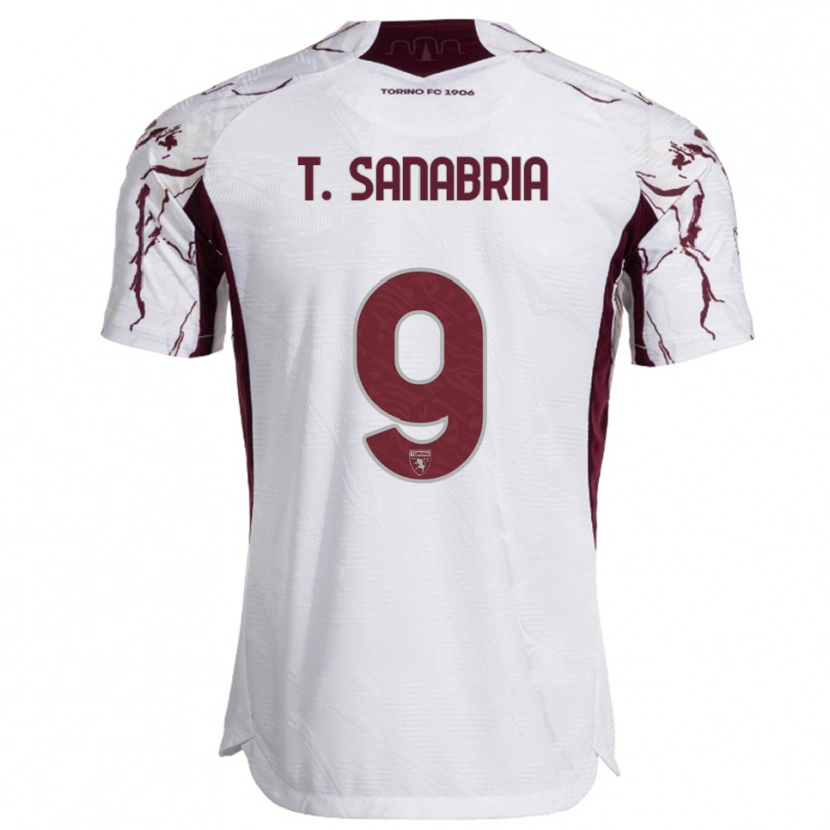 Danxen Mulher Camisola Antonio Sanabria #9 Branco Borgonha Alternativa 2025/26 Camisa Brasil
