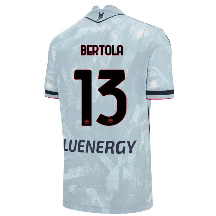 Danxen Mulher Camisola Nicolò Bertola #13 Azul Claro Preto Alternativa 2025/26 Camisa Brasil