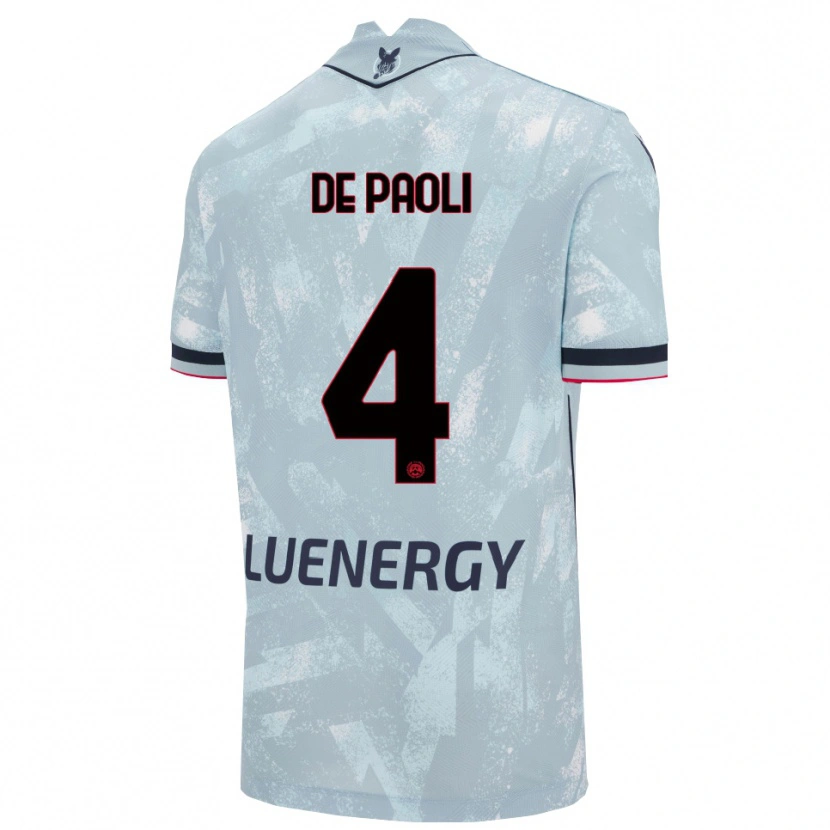 Danxen Mulher Camisola Cristiano De Paoli #4 Azul Claro Preto Alternativa 2025/26 Camisa Brasil