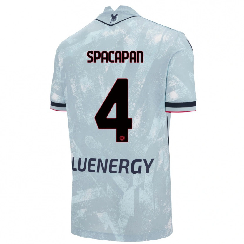 Danxen Mulher Camisola Luka Spacapan #4 Azul Claro Preto Alternativa 2025/26 Camisa Brasil