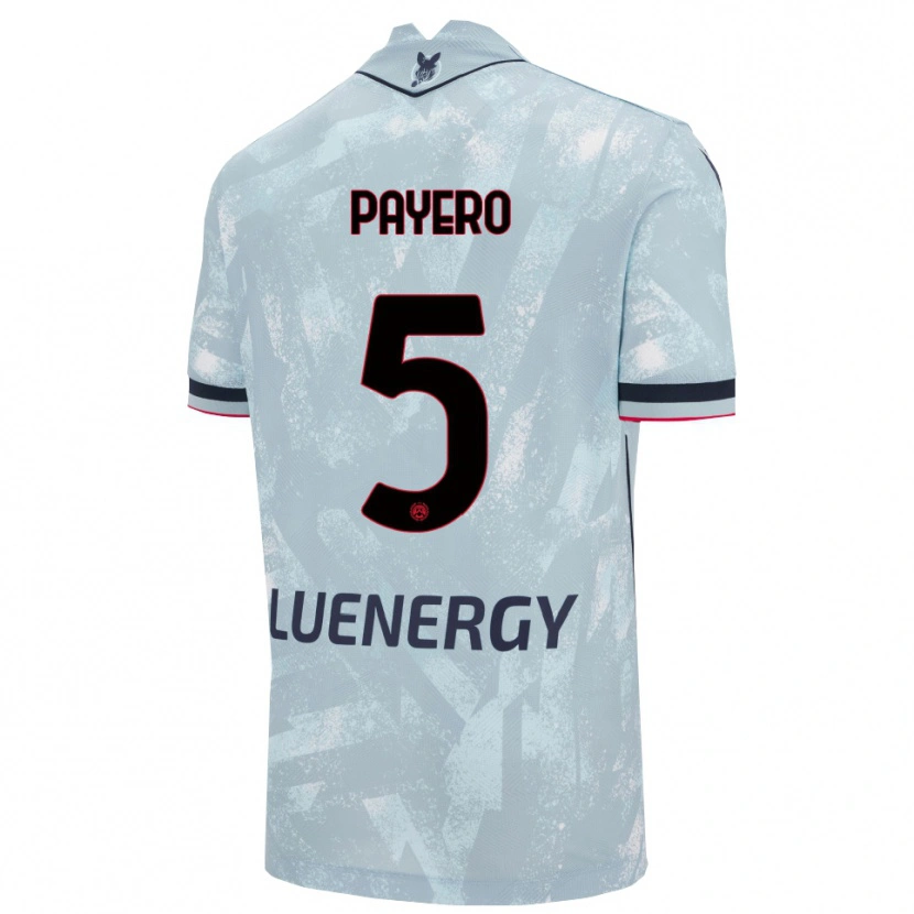 Danxen Mulher Camisola Martín Payero #5 Azul Claro Preto Alternativa 2025/26 Camisa Brasil