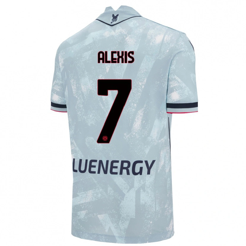 Danxen Mulher Camisola Alexis Sánchez #7 Azul Claro Preto Alternativa 2025/26 Camisa Brasil