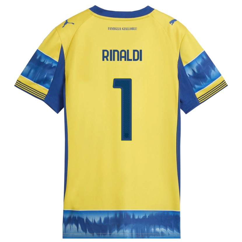 Danxen Mulher Camisola Filippo Rinaldi #1 Amarelo Azul Alternativa 2025/26 Camisa Brasil