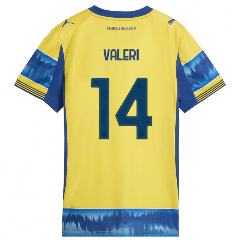 Danxen Mulher Camisola Emanuele Valeri #14 Amarelo Azul Alternativa 2025/26 Camisa Brasil