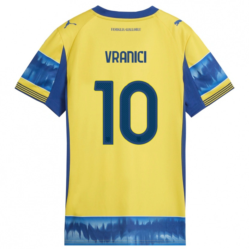 Danxen Mulher Camisola Dean Vranici #10 Amarelo Azul Alternativa 2025/26 Camisa Brasil