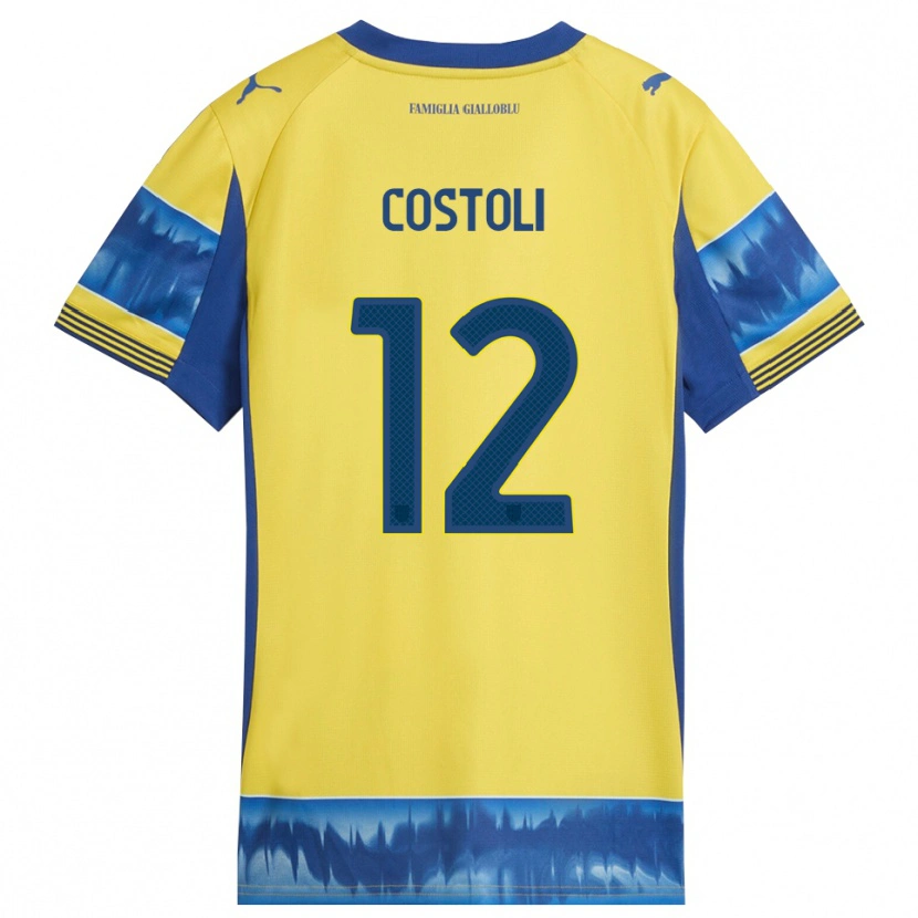 Danxen Mulher Camisola Luca Costoli #12 Amarelo Azul Alternativa 2025/26 Camisa Brasil