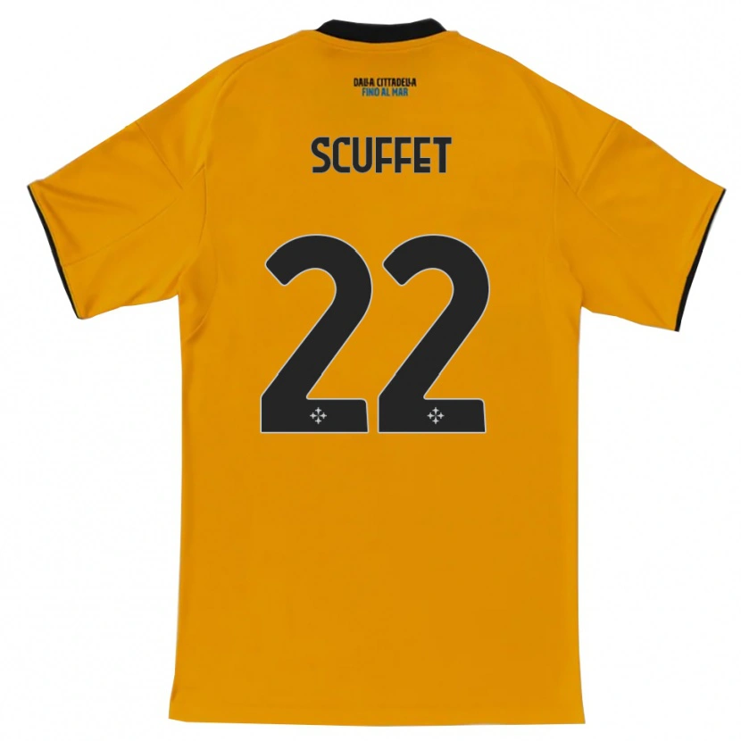 Danxen Mulher Camisola Simone Scuffet #22 Laranja Azul Alternativa 2025/26 Camisa Brasil