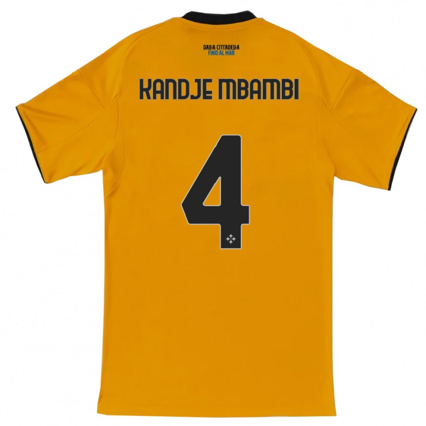 Danxen Mulher Camisola Jeremy Kandje Mbambi #4 Laranja Azul Alternativa 2025/26 Camisa Brasil