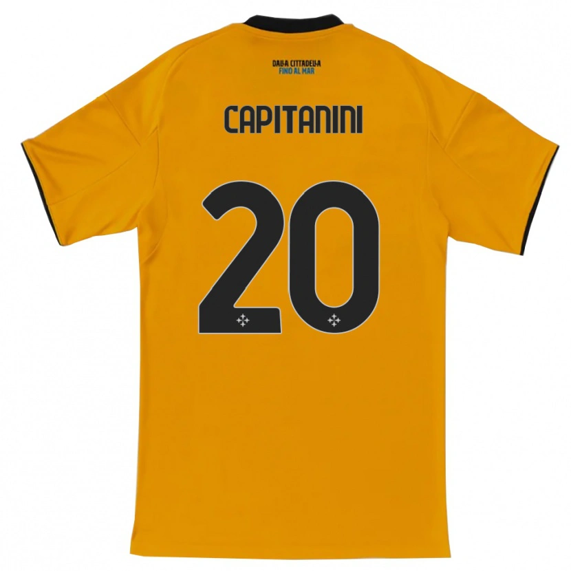 Danxen Mulher Camisola Diego Capitanini #20 Laranja Azul Alternativa 2025/26 Camisa Brasil