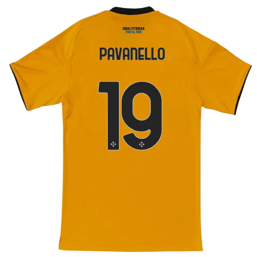 Danxen Mulher Camisola Andrea Pavanello #19 Laranja Azul Alternativa 2025/26 Camisa Brasil