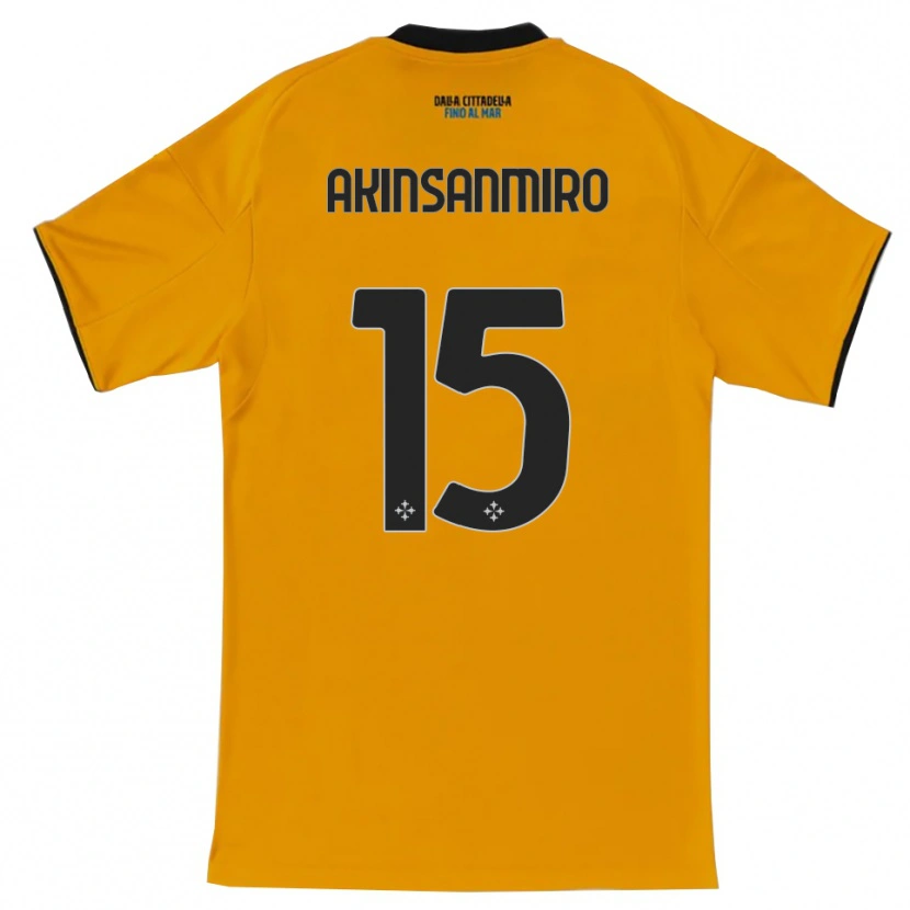 Danxen Mulher Camisola Ebenezer Akinsanmiro #15 Laranja Azul Alternativa 2025/26 Camisa Brasil
