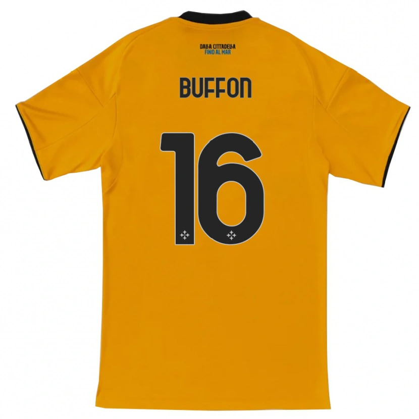 Danxen Mulher Camisola Louis Buffon #16 Laranja Azul Alternativa 2025/26 Camisa Brasil