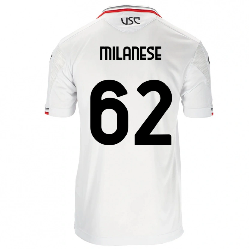 Danxen Mulher Camisola Tommaso Milanese #62 Branco Vermelho Alternativa 2025/26 Camisa Brasil