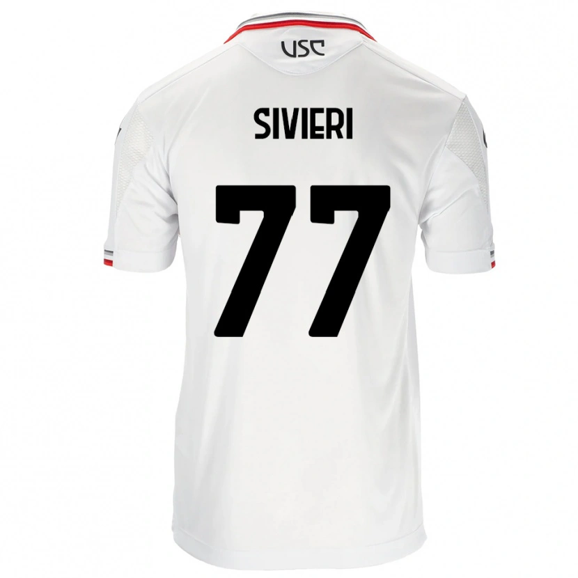 Danxen Mulher Camisola Lorenzo Sivieri #77 Branco Vermelho Alternativa 2025/26 Camisa Brasil