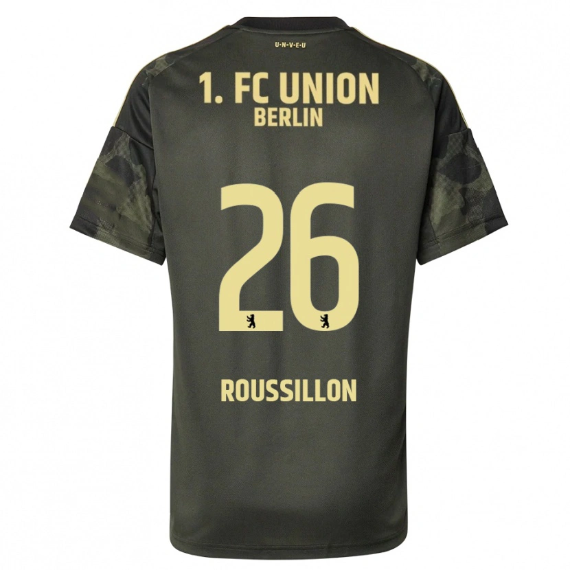 Danxen Mulher Camisola Jérôme Roussillon #26 Verde Escuro Preto Alternativa 2025/26 Camisa Brasil