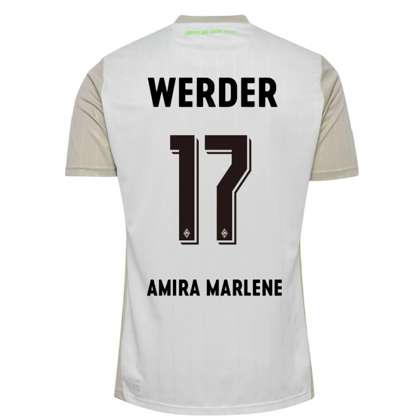 Danxen Mulher Camisola Amira Marlene Dahl #17 Branco Preto Alternativa 2025/26 Camisa Brasil