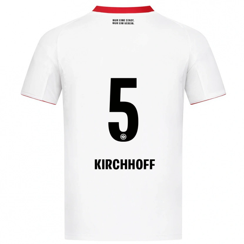 Danxen Mulher Camisola Benjamin Kirchhoff #5 Branco Vermelho Alternativa 2025/26 Camisa Brasil