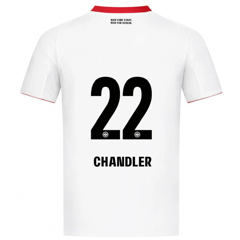 Danxen Mulher Camisola Timothy Chandler #22 Branco Vermelho Alternativa 2025/26 Camisa Brasil